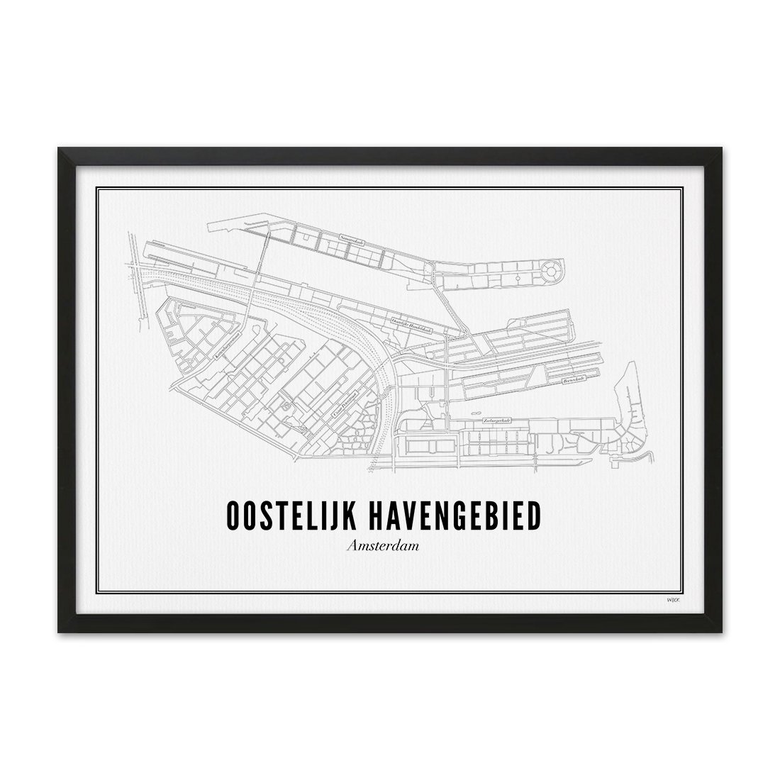 Poster van Amsterdam - Oostelijk Havengebied | WIJCK. 